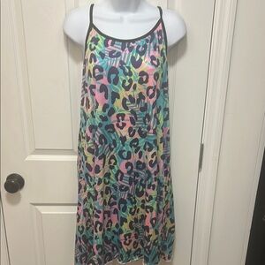Colorful Leopard Print Dress